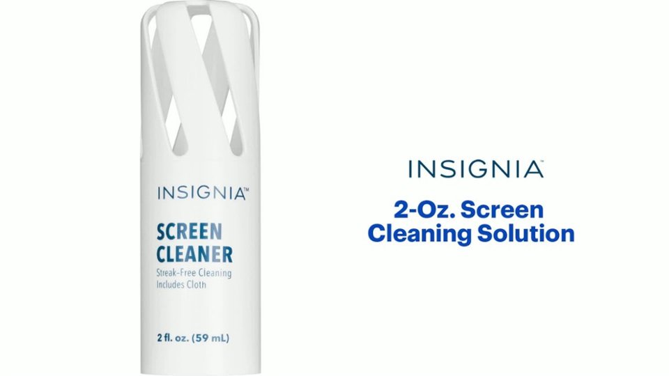 Insignia™ - 2 oz. Screen Cleaning Solution Features video 1 minutes 08 seconds