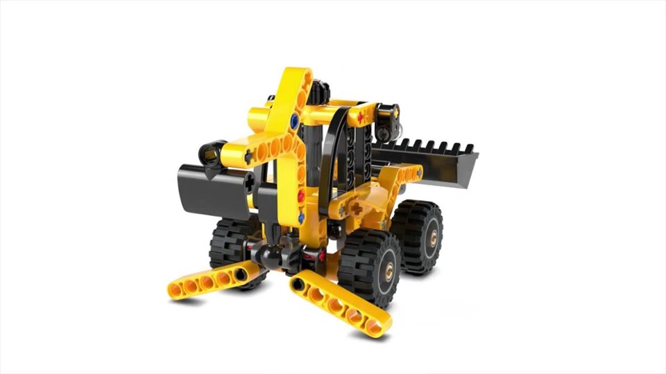 360 Spin of Technic Backhoe Loader Construction Toy video 0 minutes 07 seconds
