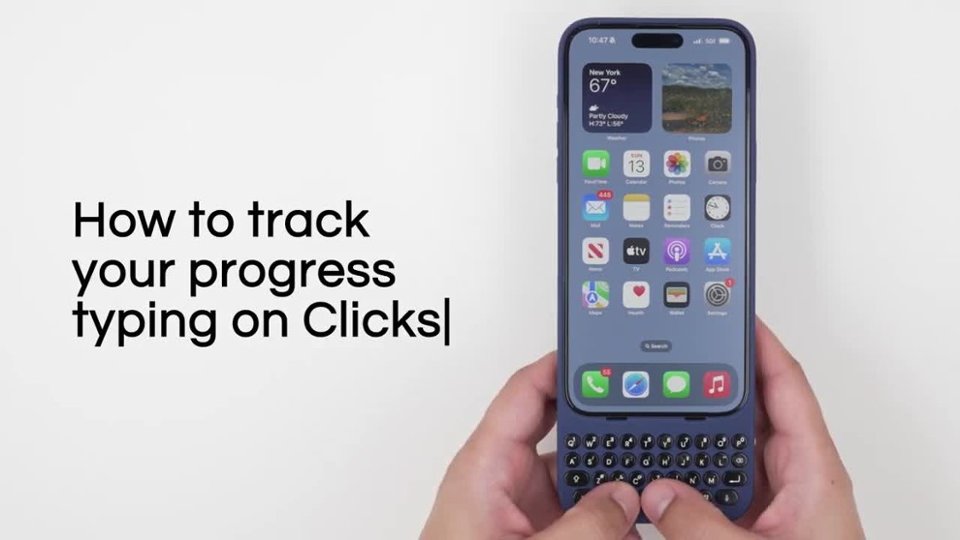 Typing Confidently with Clicks for iPhone video 0 minutes 16 seconds