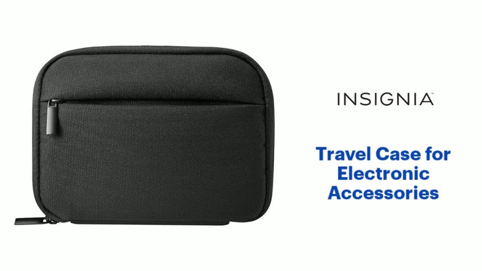 Insignia™ - Travel Case for Electronic Accessories Product Features video 0 minutes 55 seconds