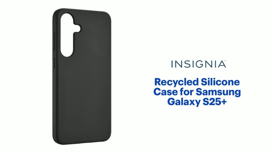 Insignia™ - Recycled Silicone Case for Samsung Galaxy S25+ Features video 1 minutes 36 seconds