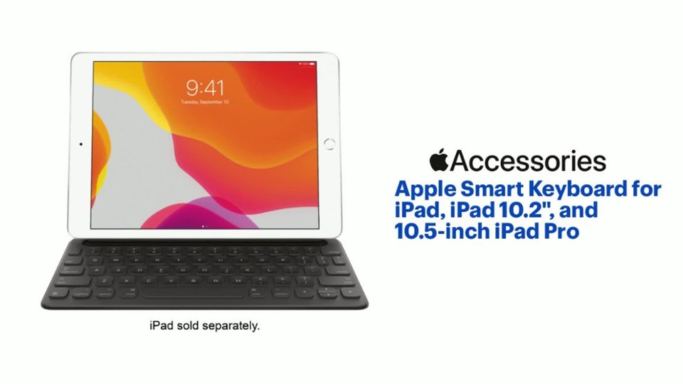 Smart Keyboard for iPad, iPad 10.2", iPad Air, and 10.5" iPad Pro Product Features video 0 minutes 45 seconds
