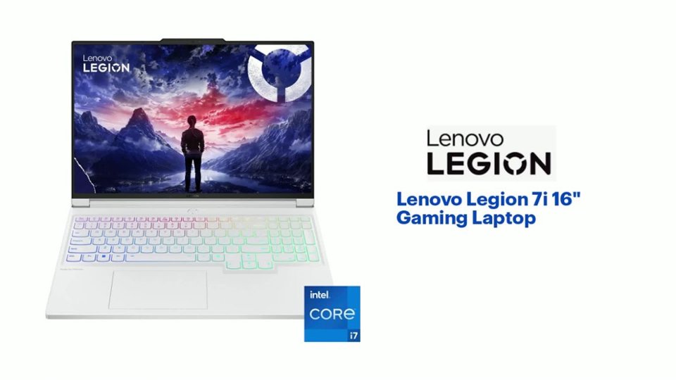 Lenovo Legion 7i 16" Gaming Laptop Video video 1 minutes 16 seconds