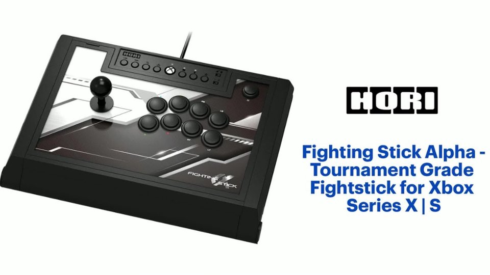 Hori - Fighting Stick Alpha -Tournament Grade Fightstick for Xbox Series X / S - Black Product Features video 1 minutes 15 seconds