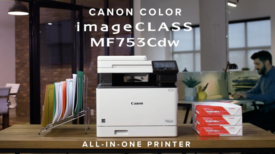 Canon ImageCLASS MF753Cdw Wireless Color All-In-One Laser Printer With ...