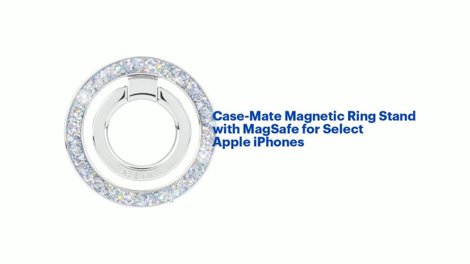 Magnetic Ring Stand with MagSafe for Select Apple iPhones Features video 0 minutes 45 seconds