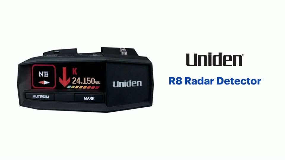 Uniden - R8 Radar Detector - Black Product Features video 0 minutes 46 seconds