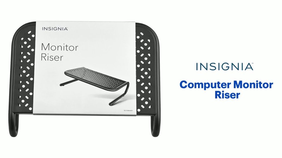 Insignia™ - Computer Monitor Riser Features video 0 minutes 37 seconds