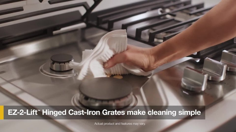 Whirlpool - EZ 2 Lift Hinged Cast Iron Grates Product Info video 0 minutes 06 seconds