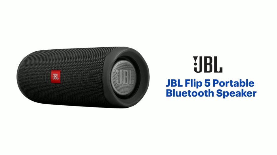 JBL - Flip 5 Portable Bluetooth Speaker - Black Product Features video 0 minutes 33 seconds