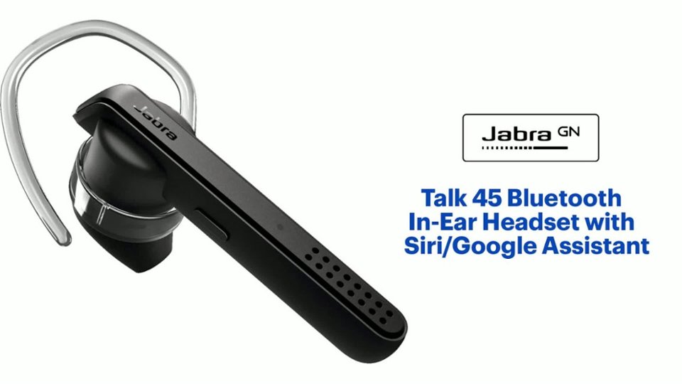 Jabra - Talk 45 Bluetooth In-Ear Headset with Siri/Google Assistant Features video 2 minutes 08 seconds