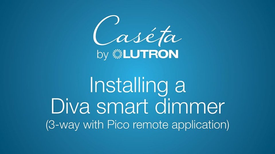 Installing a Caseta by Lutron - Diva Smart Dimmer video 2 minutes 55 seconds