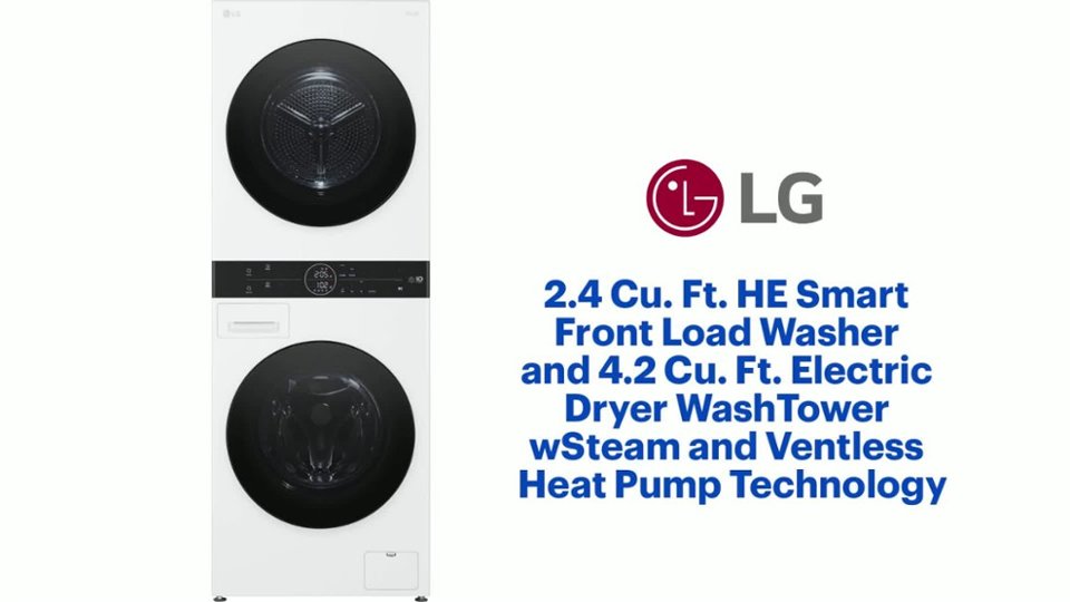 WKHC152H_A Elec Dryer WashTower Prod Features video 1 minutes 04 seconds