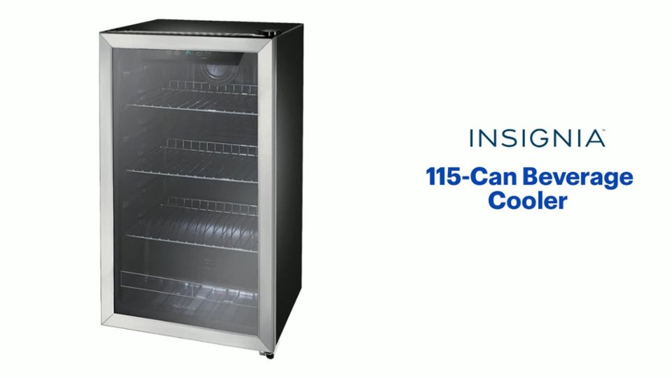 Insignia™ 115-Can Beverage Cooler Features video 1 minutes 09 seconds