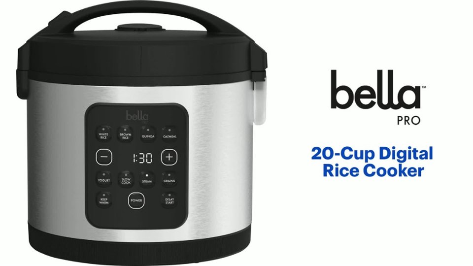 bella PRO - 20-Cup Digital Rice Cooker Features video 1 minutes 03 seconds