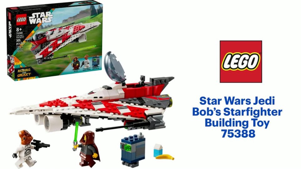 LEGO - Star Wars Jedi Bob's Starfighter Building Toy 75388 - Multi Product Features video 1 minutes 00 seconds