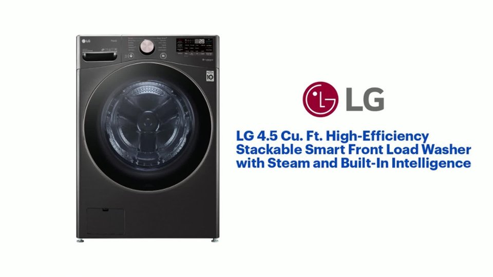 4.5 Cu. Ft. High-Efficiency Stackable Smart Front Load Washer with Steam and Built-In Intelligence Product Features video 1 minutes 16 seconds