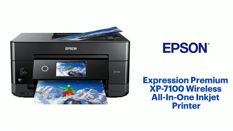 Epson Expression Premium XP-7100 Wireless All-In-One Inkjet Printer Features video 1 minutes 52 seconds