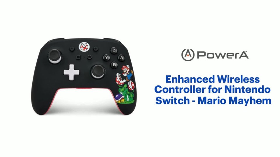 Enhanced Wireless Controller for Nintendo Switch - Mario Mayhem Product Features video 0 minutes 56 seconds