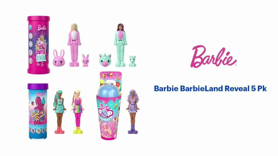 Barbie Mini BarbieLand Reveal 5 Pk Features video 0 minutes 41 seconds