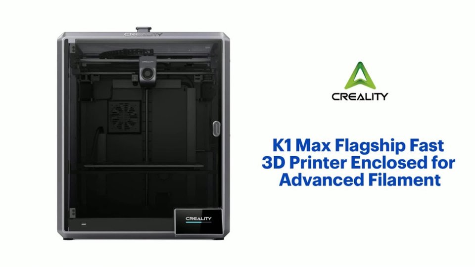 Creality - K1 Max Flagship Fast 3D Printer Enclosed for Advanced Filament Features video 1 minutes 16 seconds