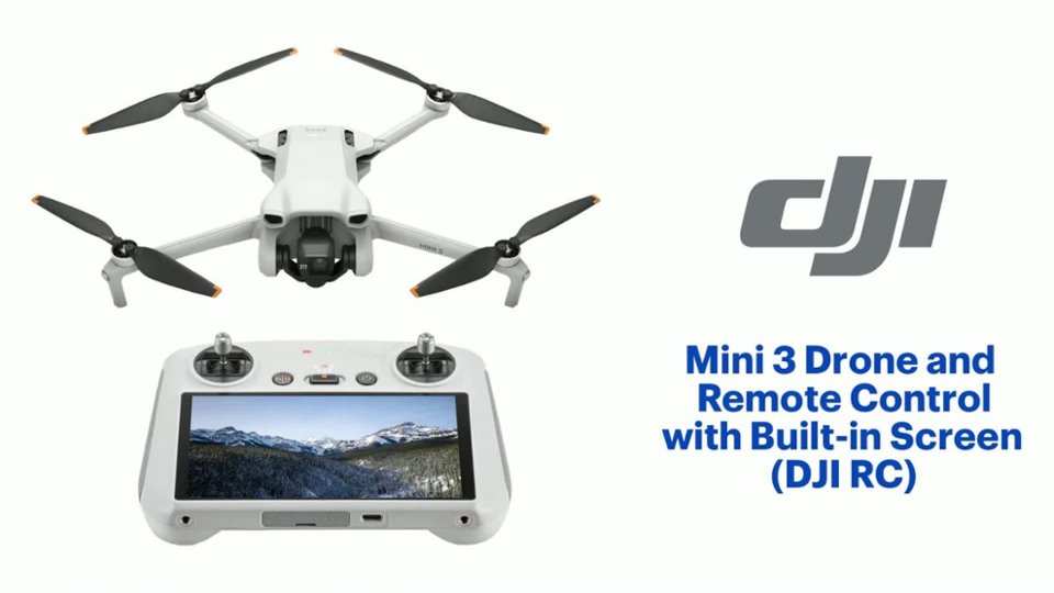 DJI - Mini 3 Drone and Remote Control with Built-in Screen Product Features video 0 minutes 54 seconds