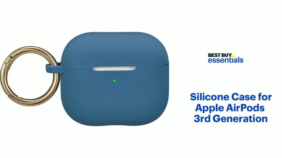 Best Buy essentials™ - Silicone Case for Apple AirPods 3rd Generation Product Features video 1 minutes 00 seconds