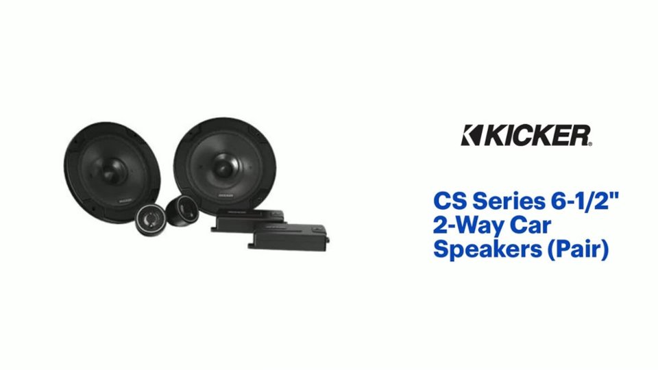 CS Series 6-1/2" 2-Way Car Speakers with Polypropylene Cones (Pair) Product Features video 1 minutes 01 seconds