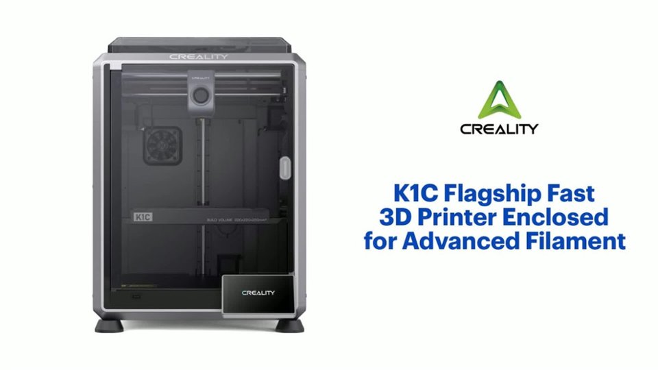 Creality - K1C Flagship Fast 3D Printer Features video 0 minutes 55 seconds