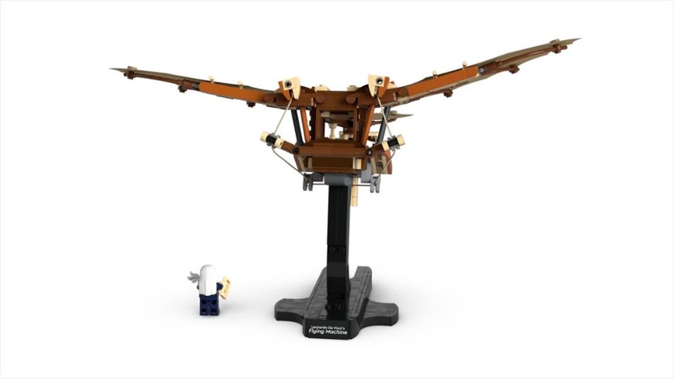 360 Spin of Icons Leonardo da Vinci's Flying Machine Ornithopter Building Set for Adults video 0 minutes 07 seconds