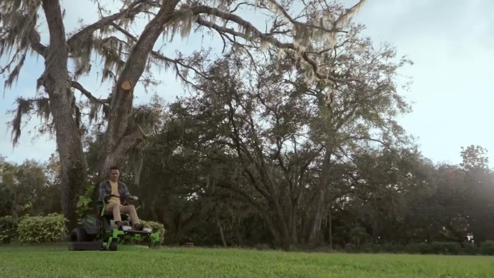 Greenworks 80 Volt 42" CrossoverZ Electric Zero Turn Riding Lawn Mower video 2 minutes 39 seconds