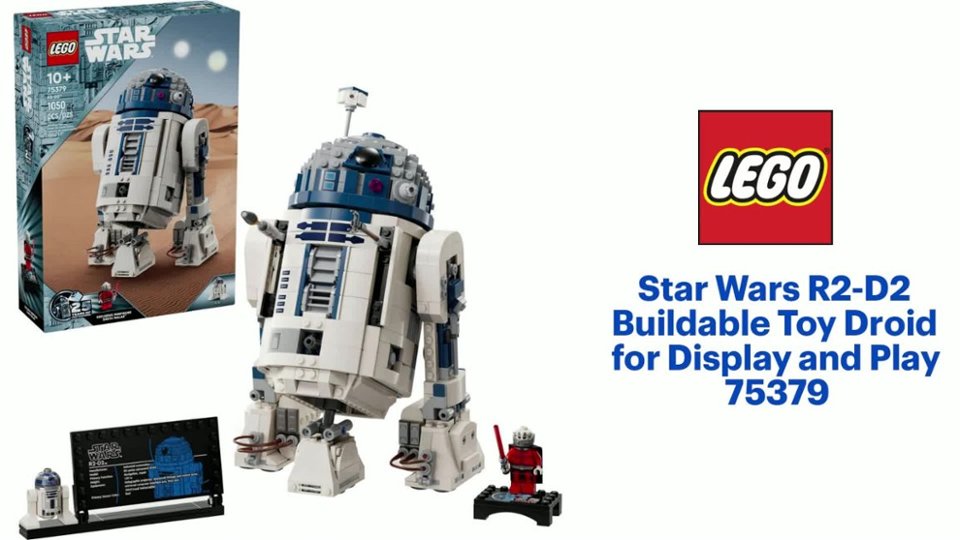 LEGO - Star Wars R2-D2 Buildable Toy Droid for Display and Play 75379 - Multi Product Features video 1 minutes 26 seconds