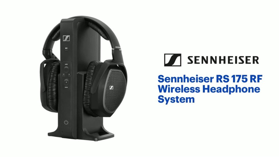 Sennheiser - RS 175 RF Wireless Headphone System for TV Listening with Bass Boost and Surround Sound Modes - Black Product Features video 1 minutes 01 seconds