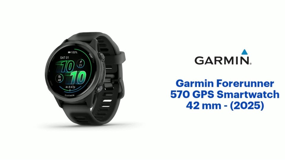 Forerunner 570 GPS Smartwatch 42mm video 1 minutes 31 seconds