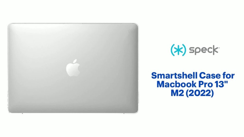 Speck - Smartshell Case for Macbook Pro 13" M2 (2022) - Clear Product Features video 1 minutes 07 seconds