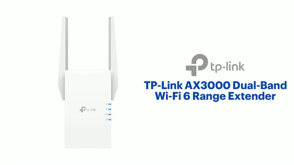TP-Link - AX3000 Dual-Band Wi-Fi 6 Range Extender - White Product Features video 1 minutes 13 seconds