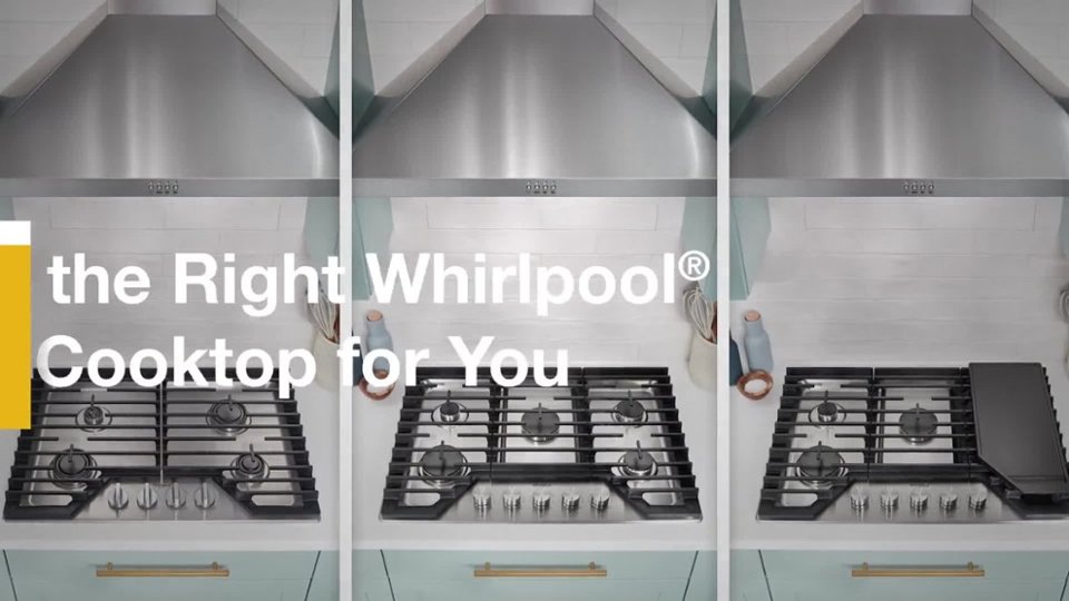 Whirlpool - Find the Right Whirlpool Gas Cooktop Product Info video 1 minutes 10 seconds