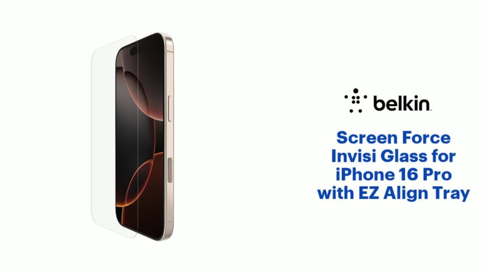 ScreenForce InvisiGlass for iPhone 16 Pro Features video 1 minutes 01 seconds