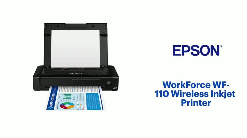 Epson WorkForce WF-110 Wireless Inkjet Printer Features video 2 minutes 48 seconds