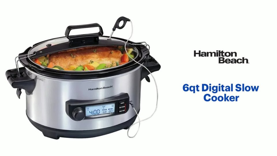 Hamilton Beach - 6qt Digital Slow Cooker Features video 1 minutes 04 seconds