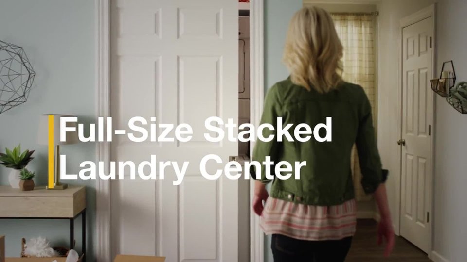 Whirlpool - Full Size Stacked Laundry Center Product Info video 0 minutes 39 seconds
