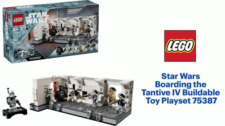 LEGO - LEGO Star Wars Boarding the Tantive IV Buildable Toy Playset 75387 - Multi Product Features video 1 minutes 23 seconds