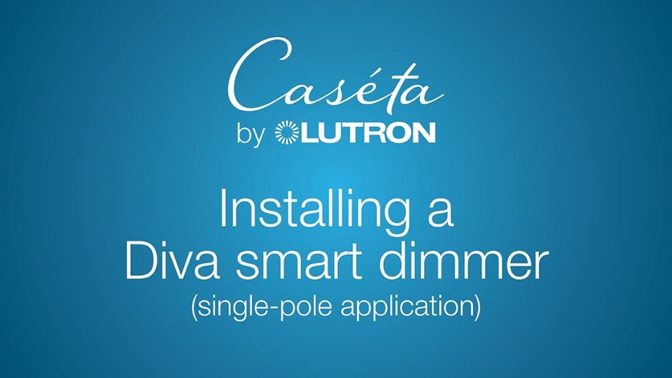 Lutron - Diva Smart Dimmer Switch Starter Kit video 1 minutes 49 seconds