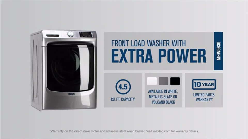 Maytag - MHW5630H Product Info video 0 minutes 54 seconds
