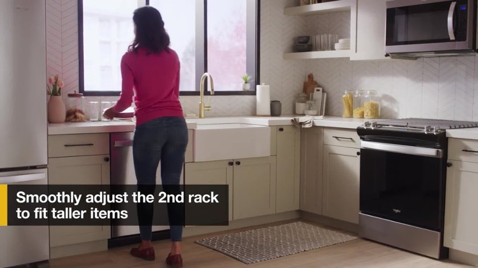 Whirlpool - Adjustable Second Rack Product Demo video 0 minutes 13 seconds
