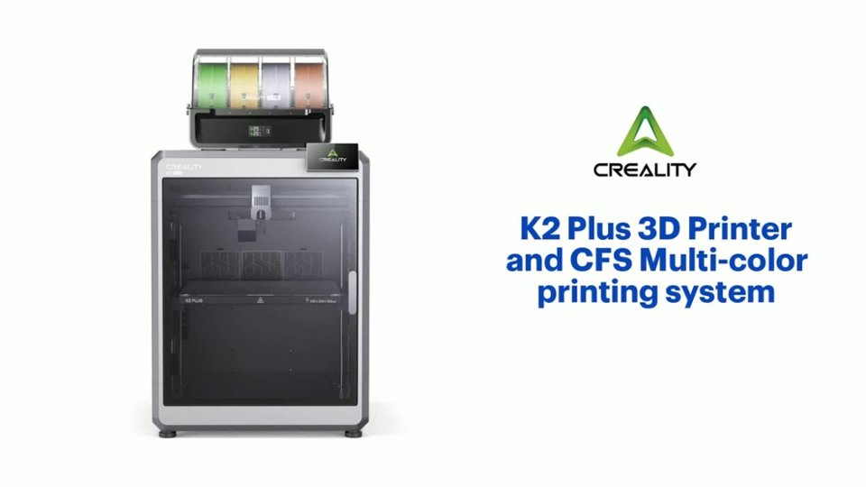 Creality - K2 Plus 3D Printer and CFS Multi-color printing system Features video 1 minutes 24 seconds