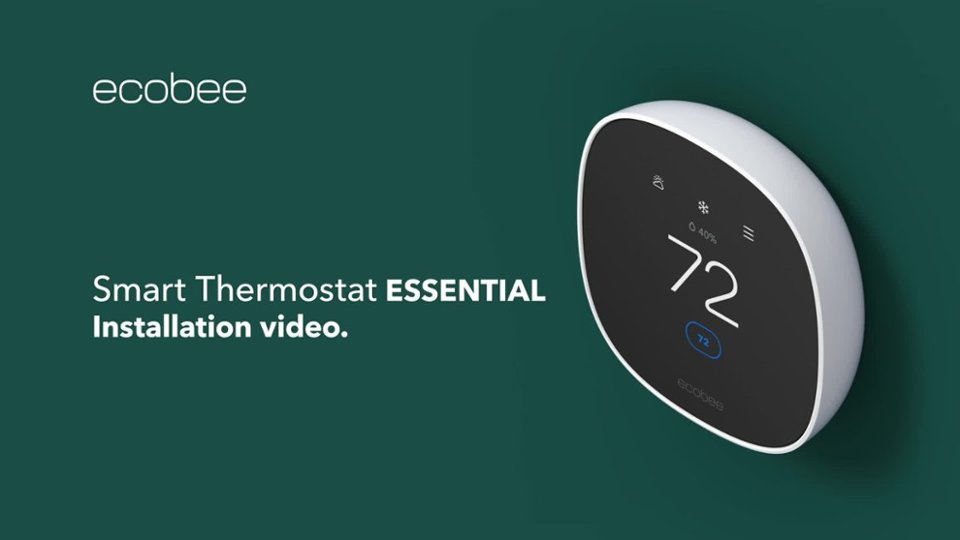 Installation of Smart Thermostat Essentials video 3 minutes 57 seconds