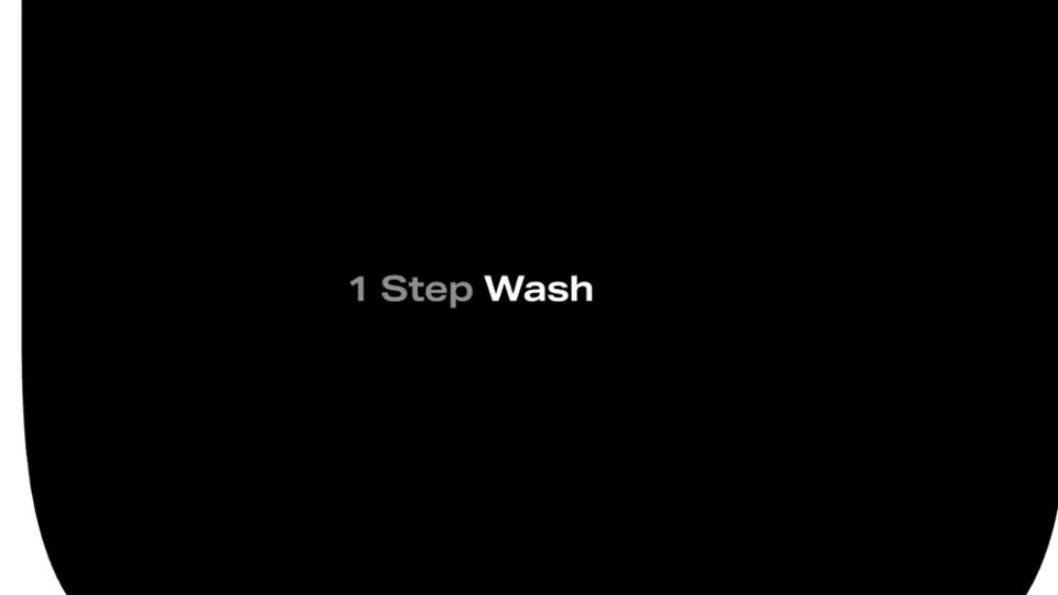 1 Step Wash + Dry video 0 minutes 37 seconds