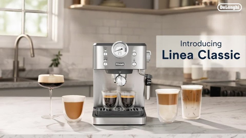 De'Longhi - Linea Classic Espresso Machine Overview video 0 minutes 34 seconds