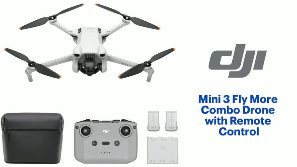 DJI - Mini 3 Fly More Combo Drone with Remote Control Product Features video 1 minutes 24 seconds
